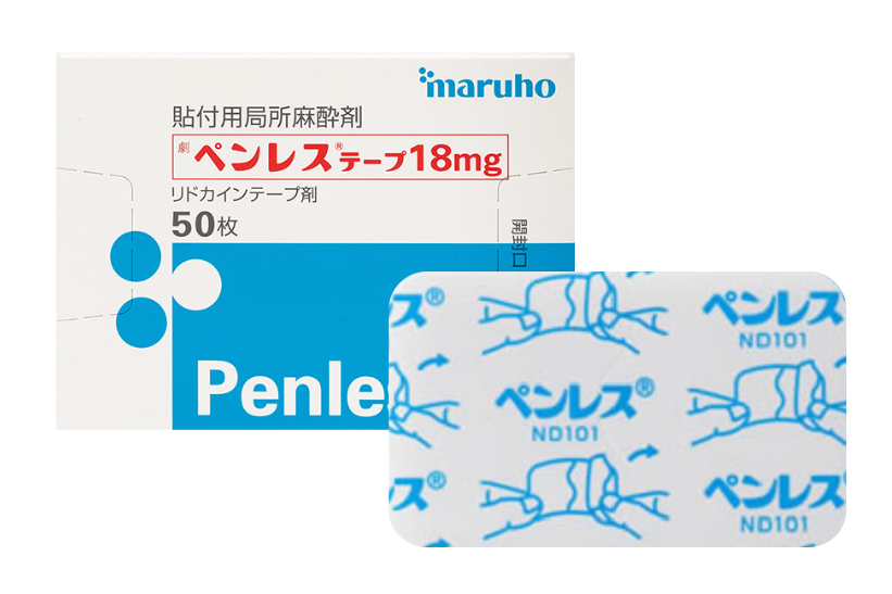 ジェルタイプよりも高い効果があるテープタイプの表面麻